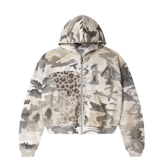 Vale Forever Winter Camo Zip Up Off White [USED] - L (Used)