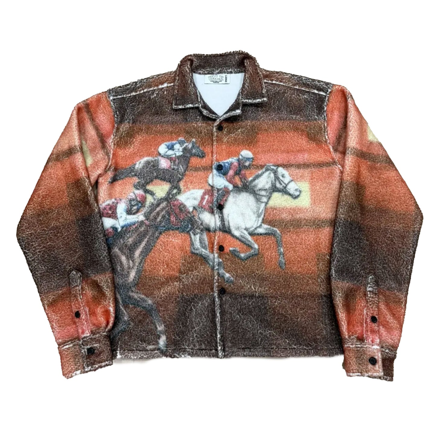 Vale Horse Racing Sherpa Fleece Trucker Jacket