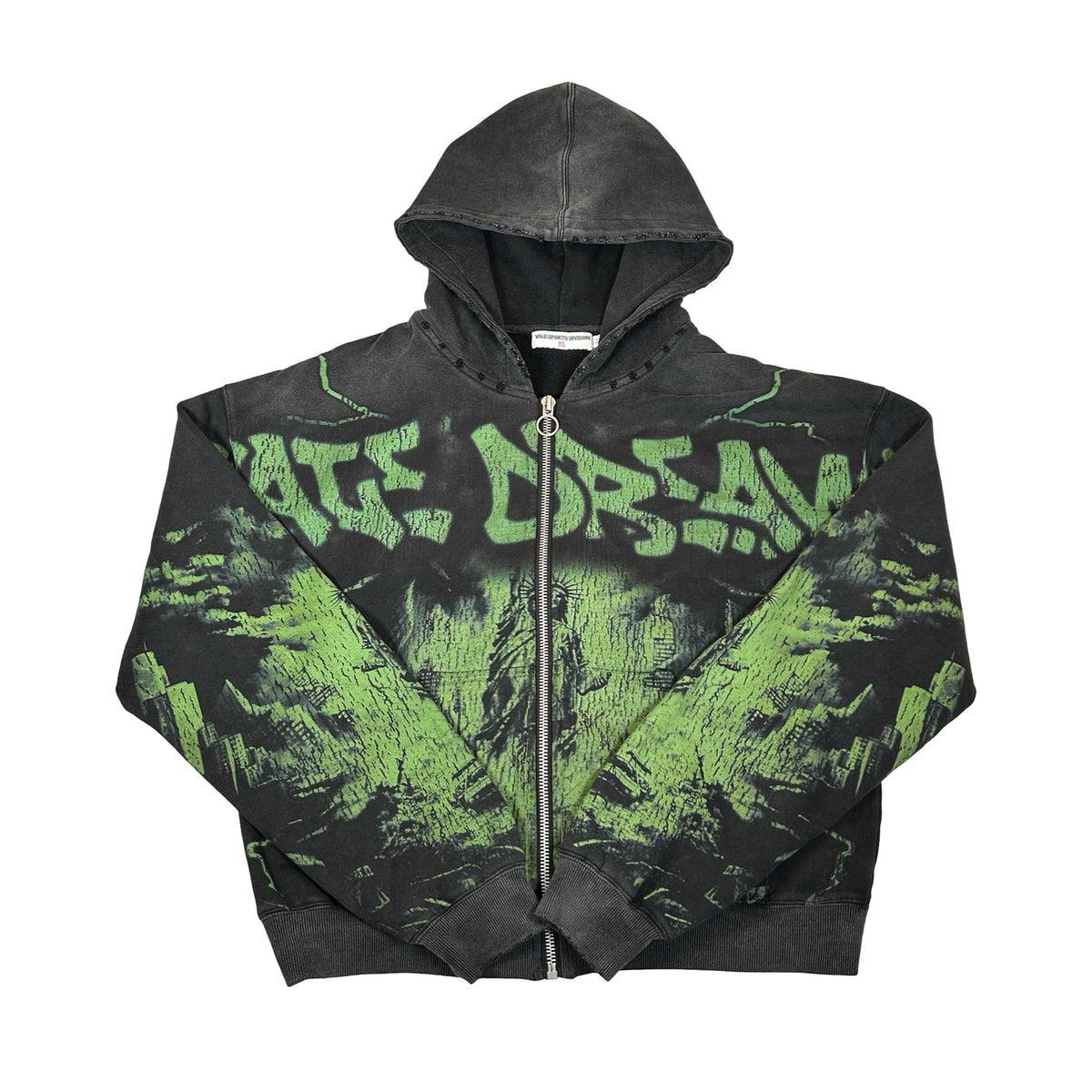 Vale Forever Nightmare Zip Up Hoodie 'Black/Green' [USED] - M (Used)
