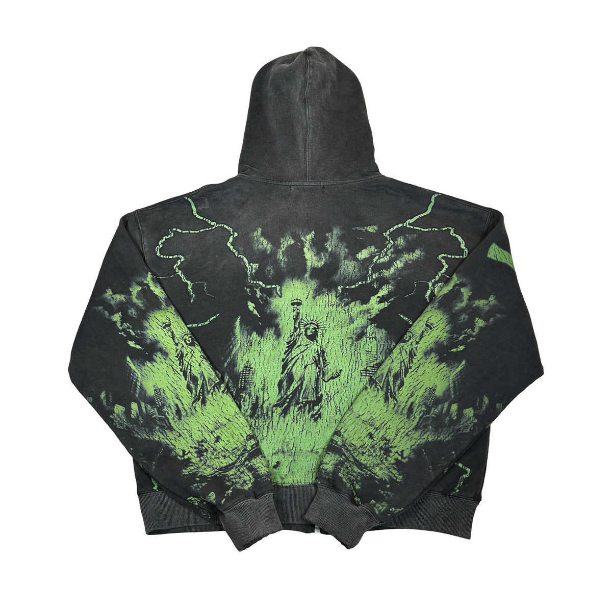 Vale Forever Nightmare Zip Up Hoodie 'Black/Green' [USED] - M (Used)