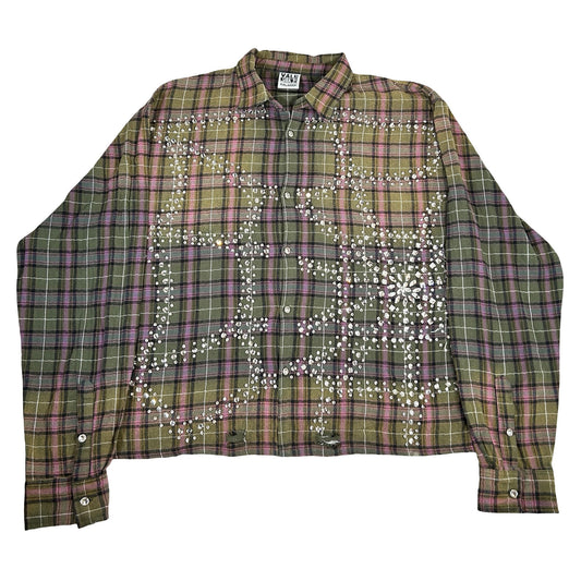 Vale Forever Green Fever Flannel 'Dark Green/Purple' [USED] - XXL (Used)