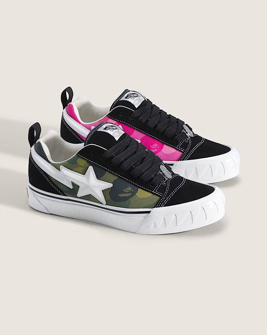 VN000Z39W09 Vans Knu Skool Bape Camo Green