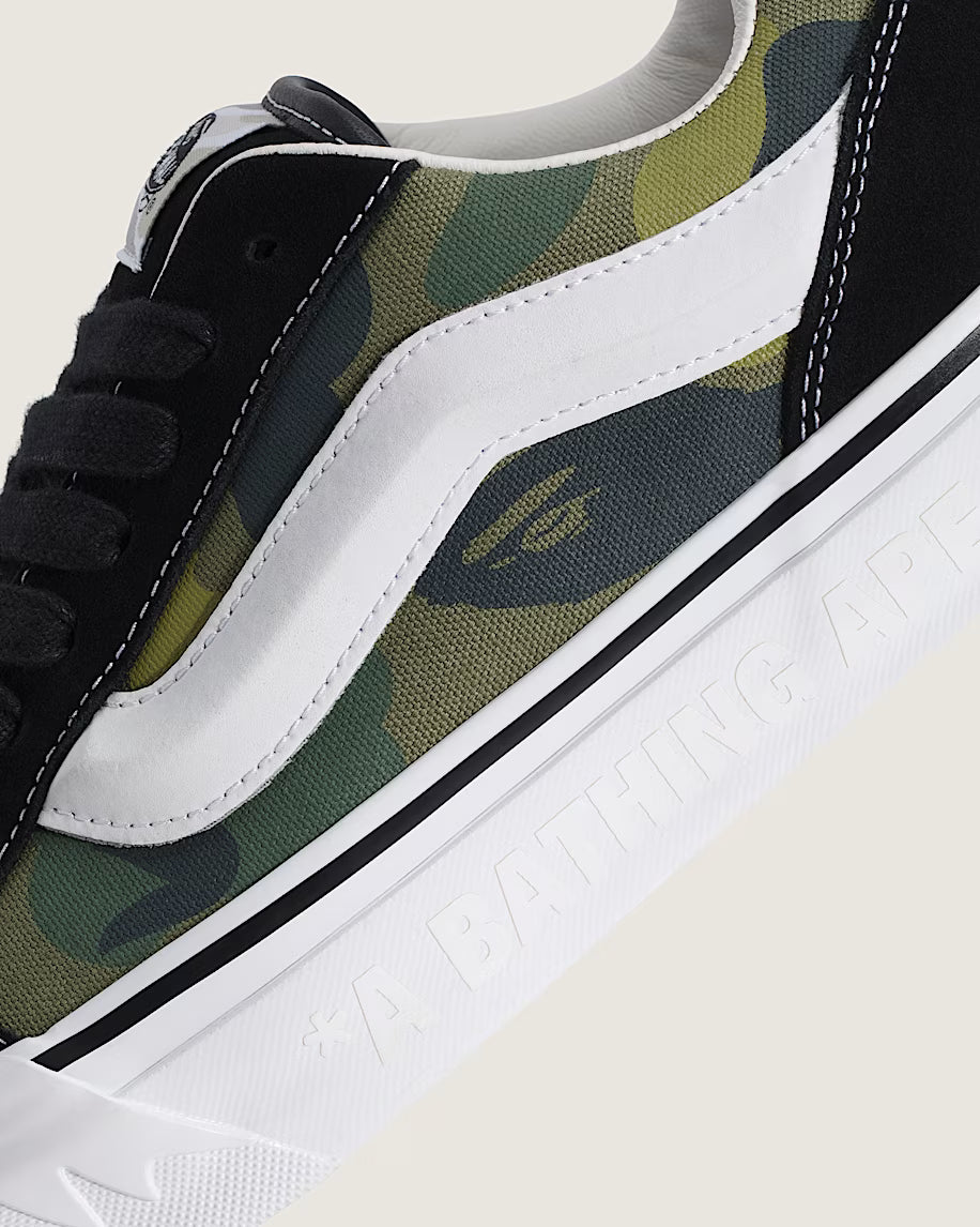 VN000Z39W09 Vans Knu Skool Bape Camo Green