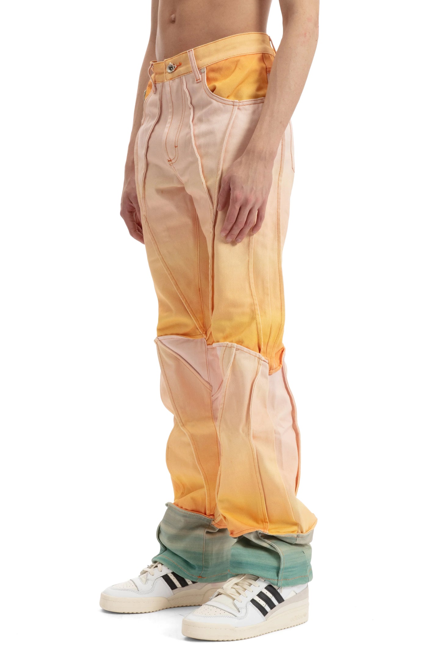 Who Decides War Pink & Orange Sunset Denim Pant