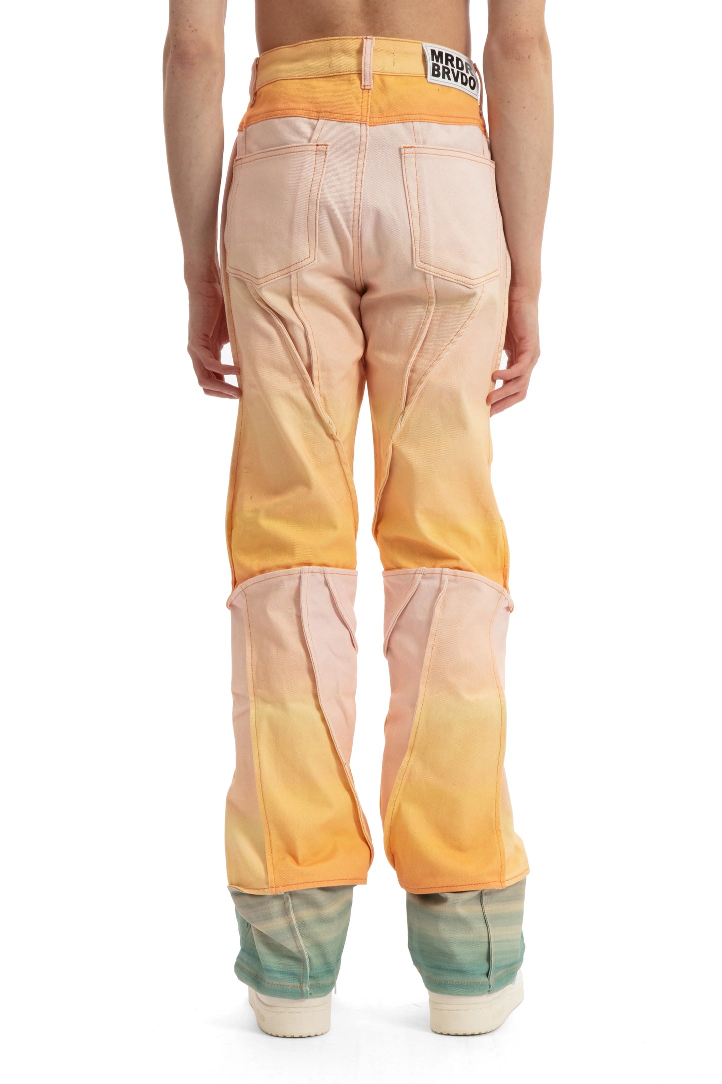 Who Decides War Pink & Orange Sunset Denim Pant