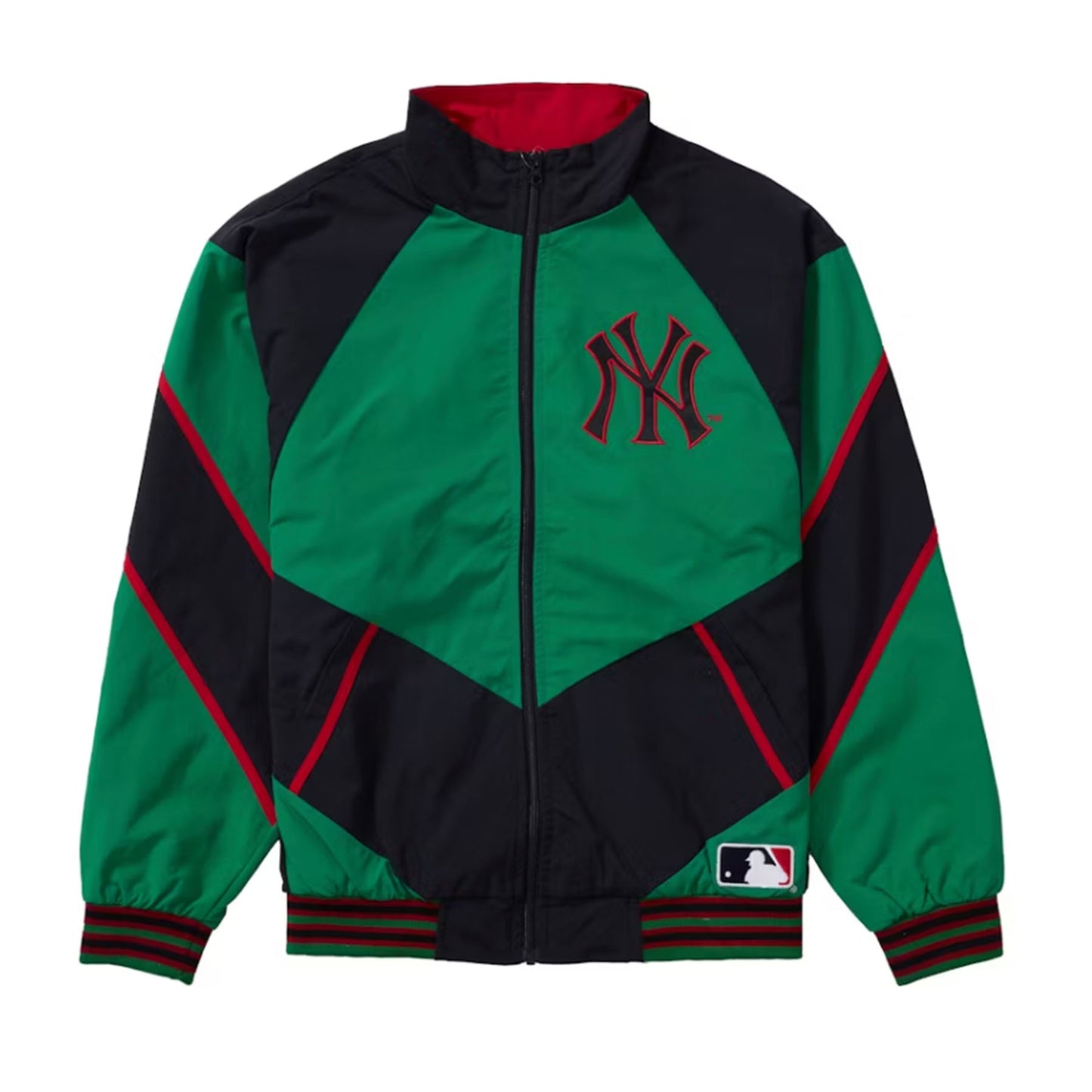 Supreme x New York Yankees Track Jacket Green [USED] - L (Used)