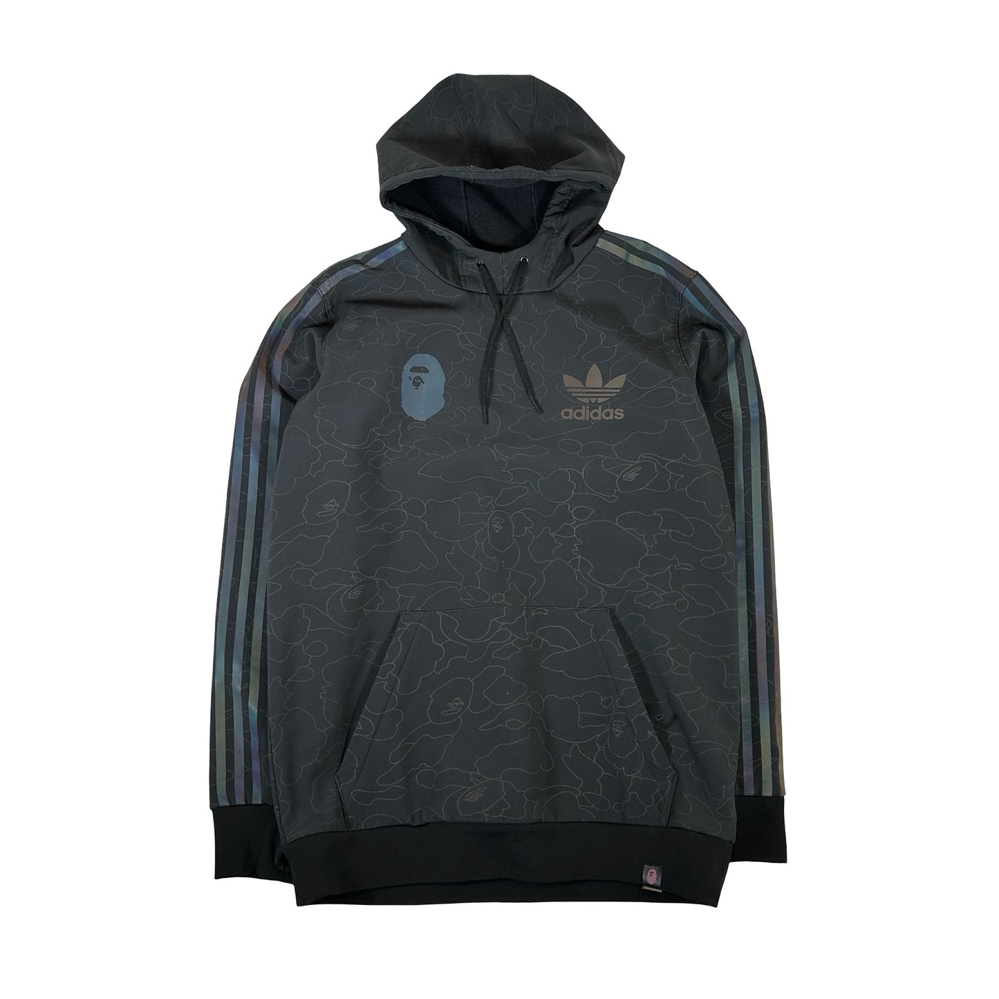 BAPE x Adidas Tech Hoodie Black [USED] - S (Used)
