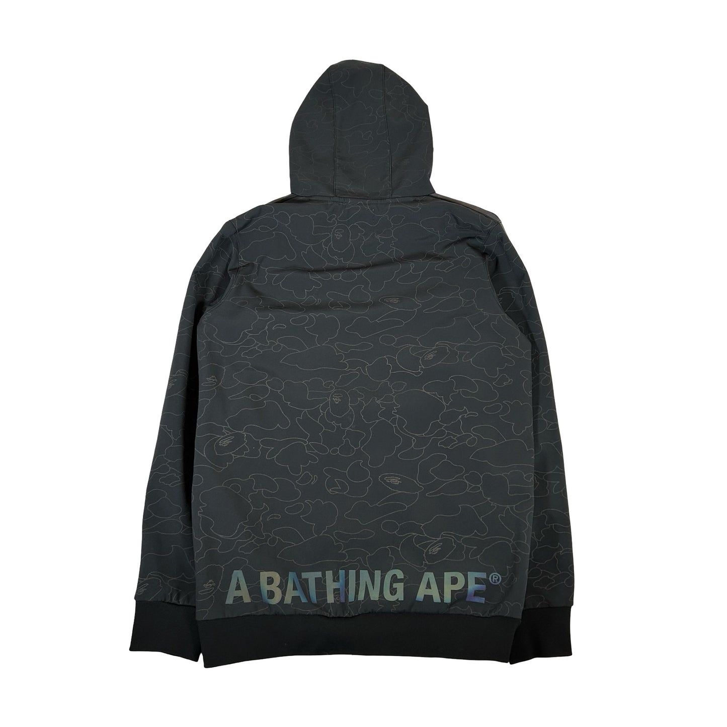 BAPE x Adidas Tech Hoodie Black [USED] - S (Used)