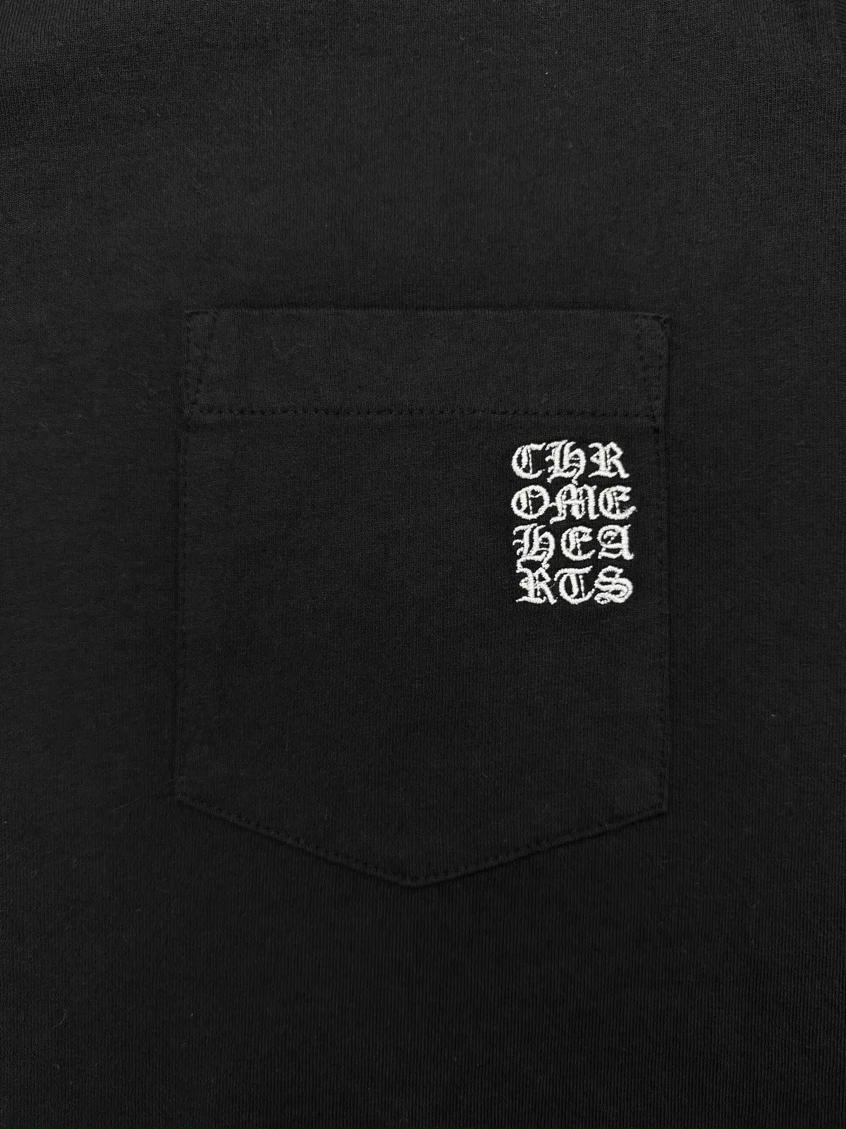 Chrome Hearts ‘Why Not’ Cross Embroidered Front Pocket Long Sleeve