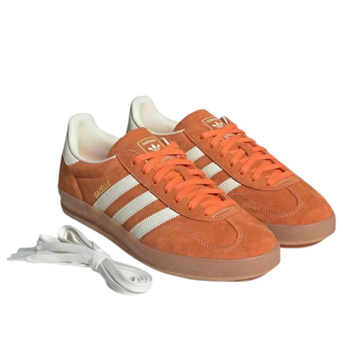 JQ8392 adidas Gazelle Indoor Orange Off White Gold Metallic [CONDITIONAL] [NO BOX]