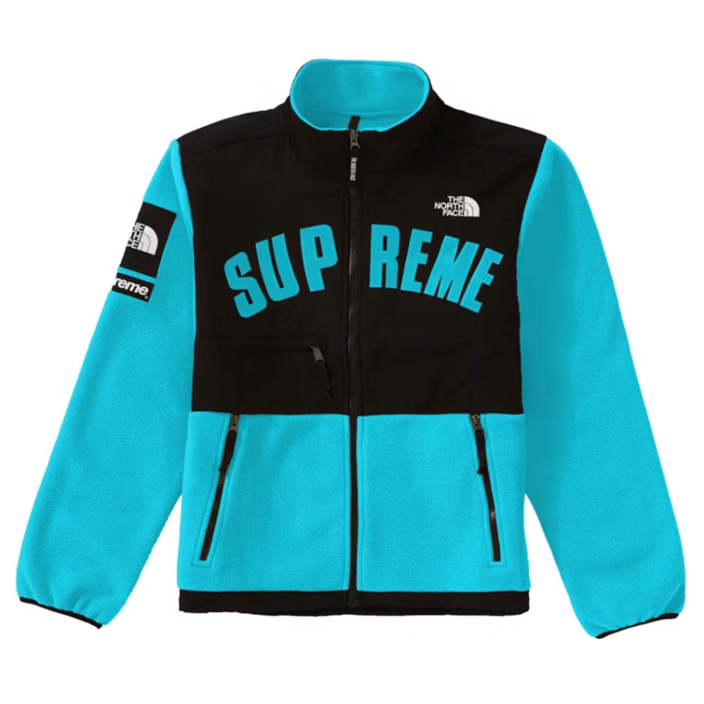 Supreme The North Face Arc Logo Denali Fleece Jacket Teal [USED] - XL (Used)