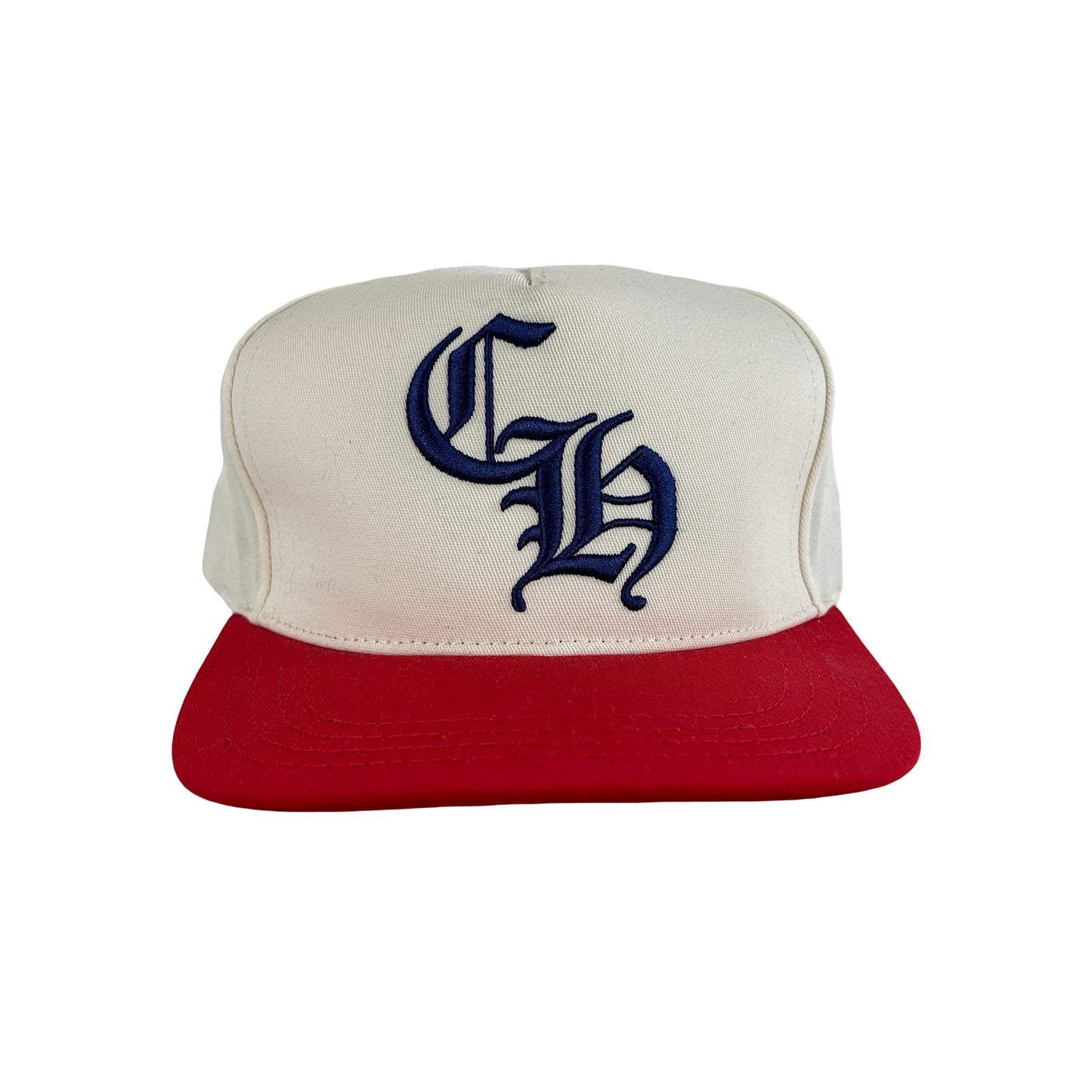 Chrome Hearts CH Baseball Hat White Red Navy [USED]