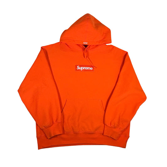 Supreme Box Logo Hooded Sweatshirt Sweatshirt (FW24) Dark Orange [USED] - L (Used)