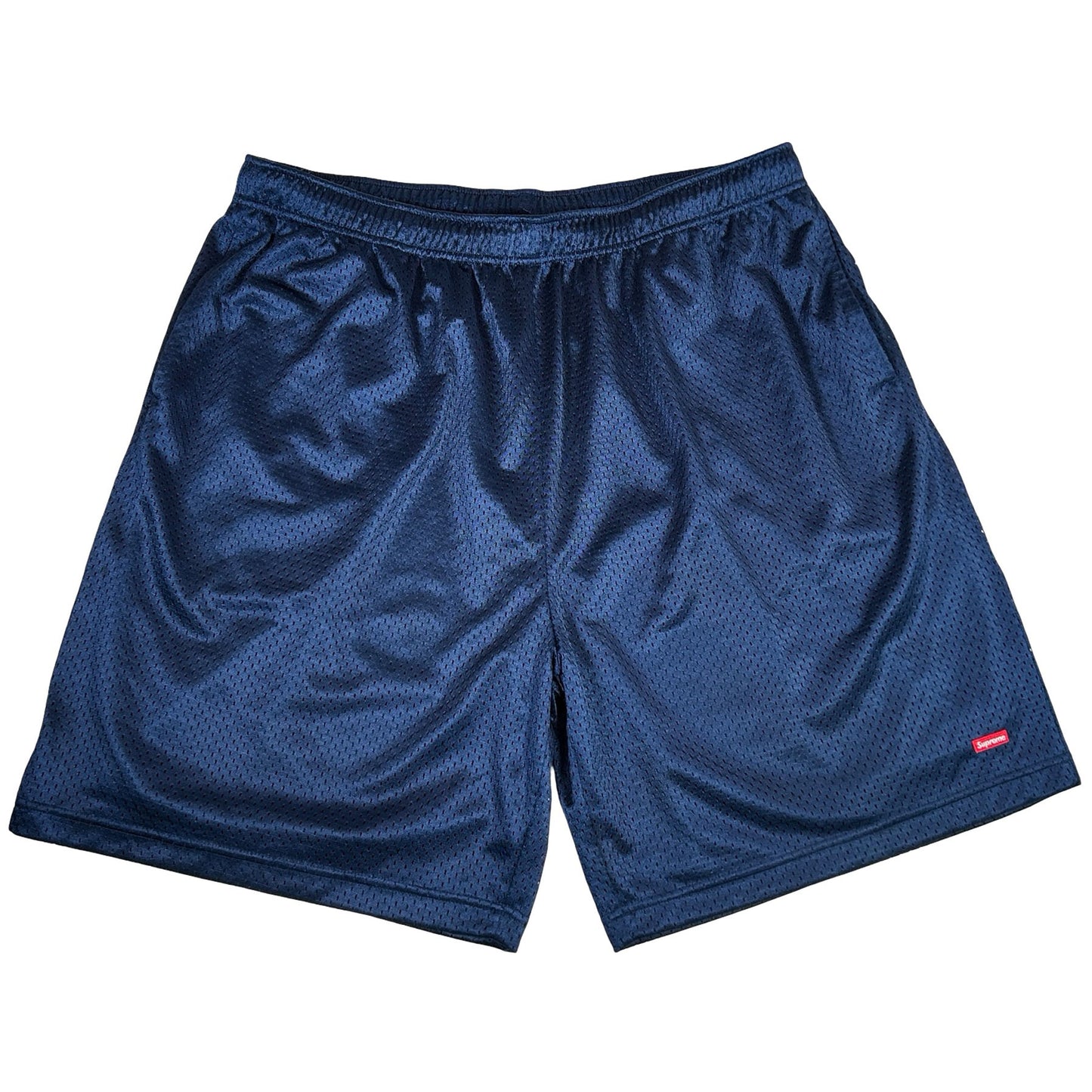 Supreme Small Box Baggy Mesh Short (SS24) Navy [USED] - XL (Used)