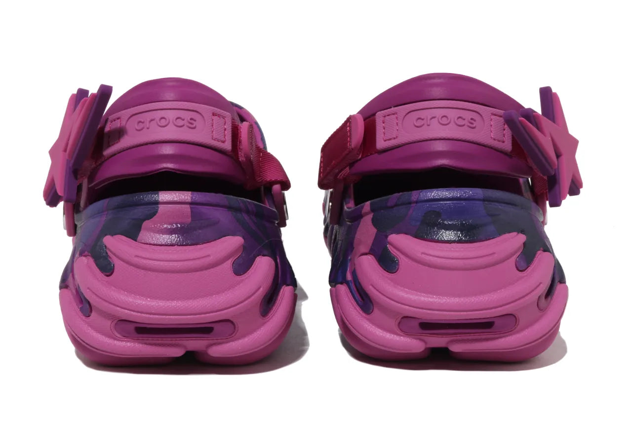 213140 5BV Crocs Echo RO Clog Bape Grapeberry Camo