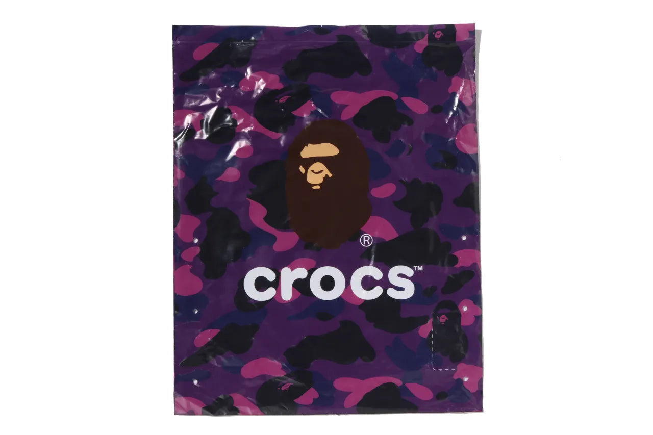213140 5BV Crocs Echo RO Clog Bape Grapeberry Camo