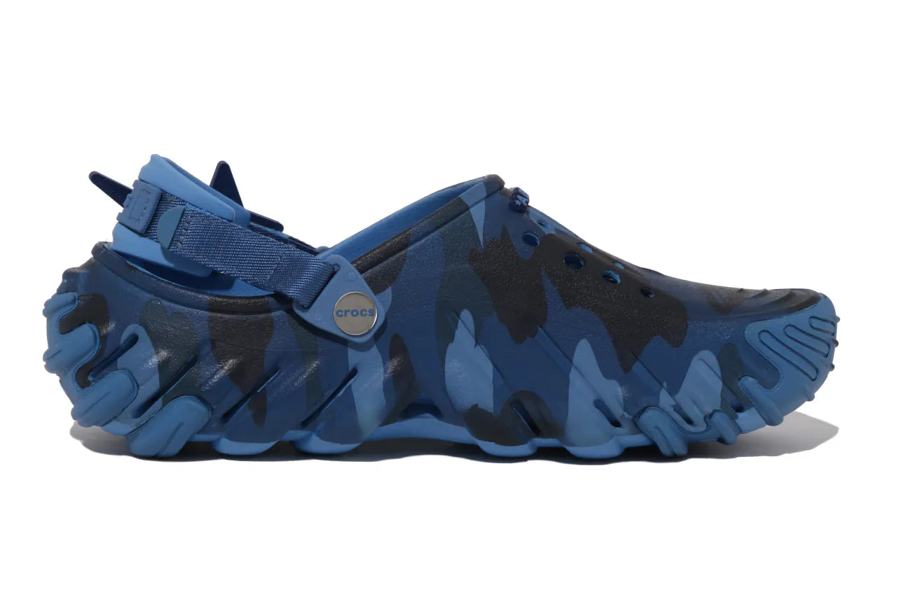 213140 4SN Crocs Echo RO Clog Bape Powder Blue Camo