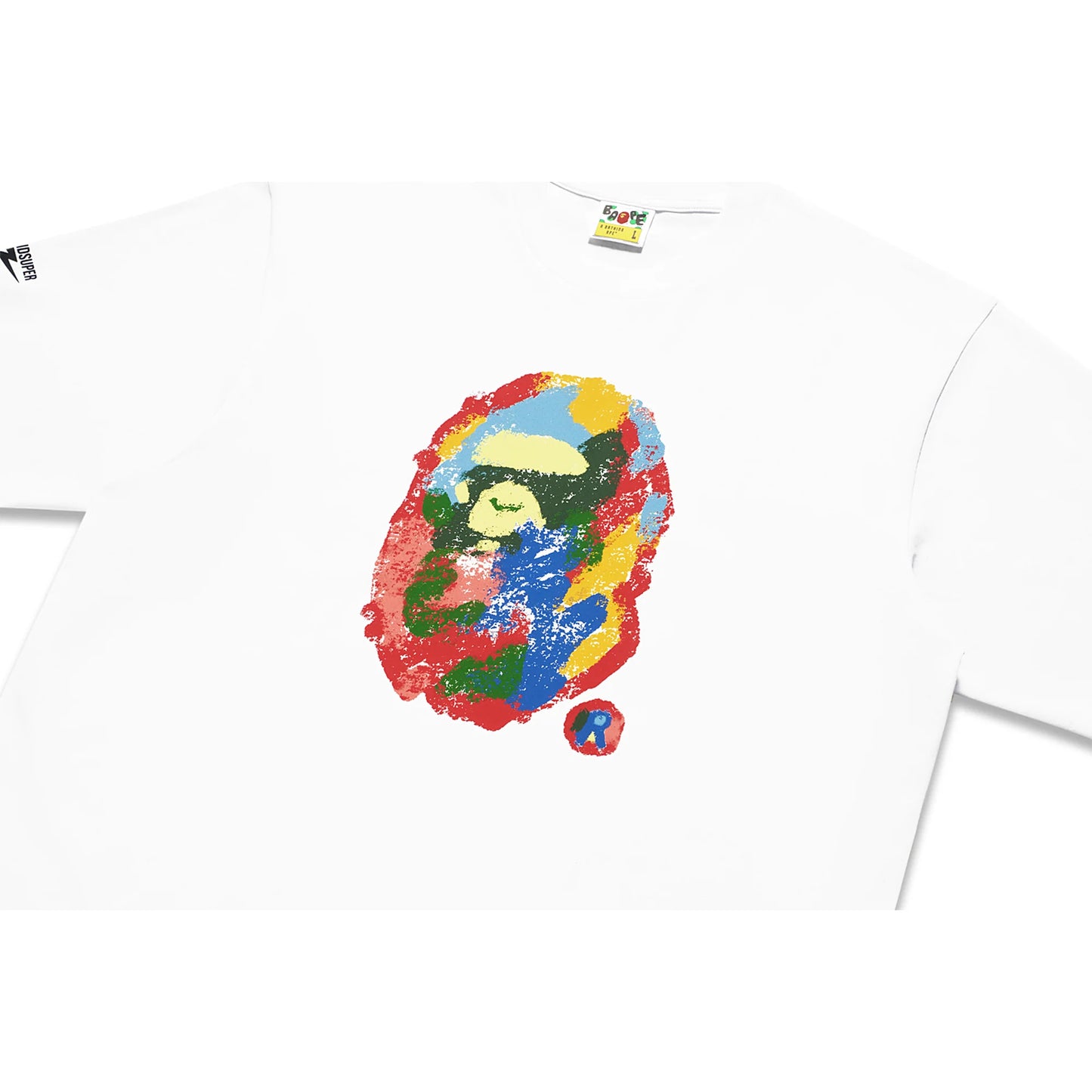 Bape x KidSuper Painting Ape Head Tee White - XL