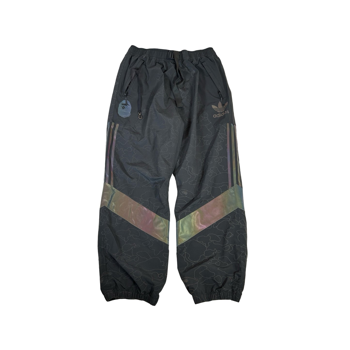 BAPE x Adidas Slopetrotter Pants Black [USED] - M (Used)