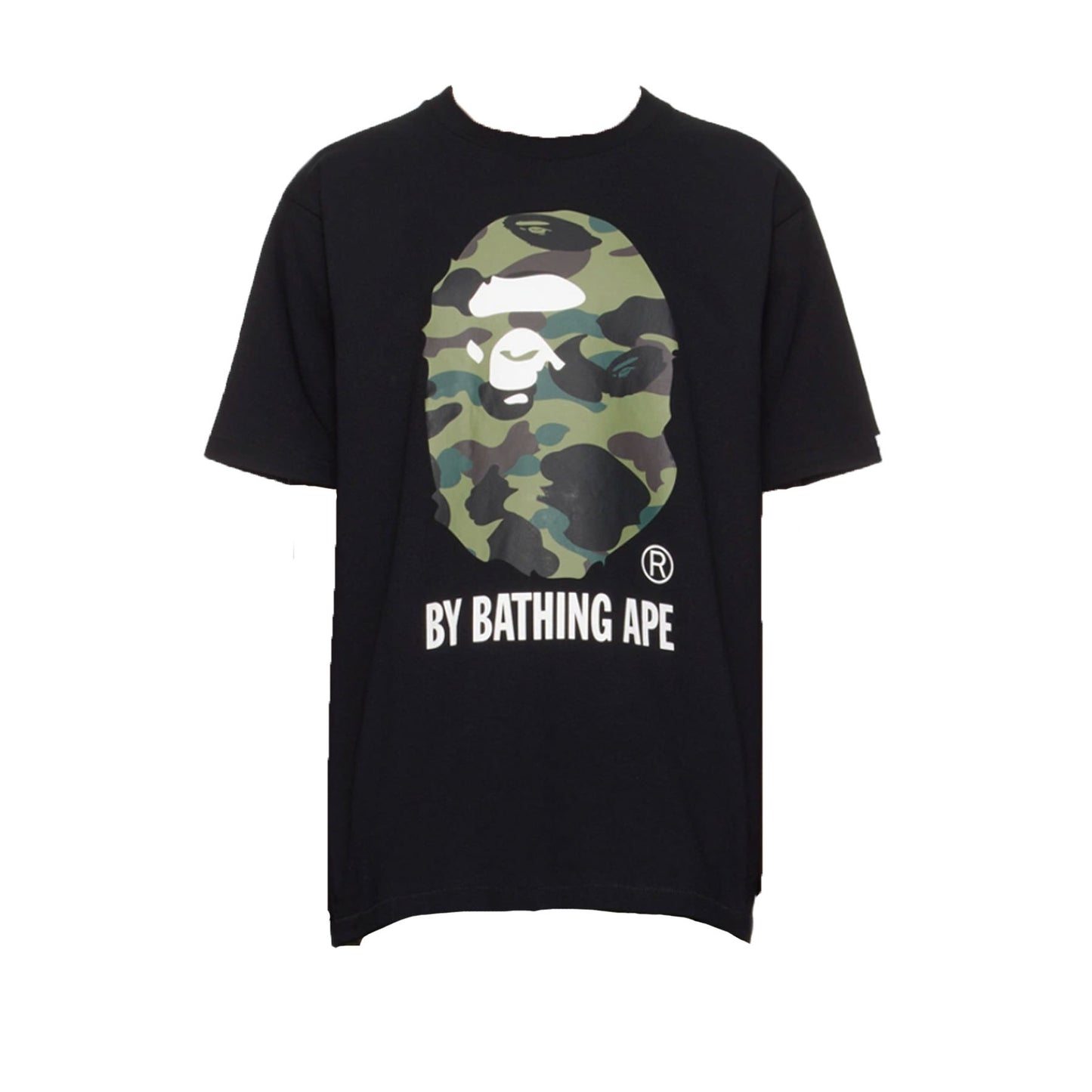 Bape 1st Camo Ape Head Tee Green - L (Used)