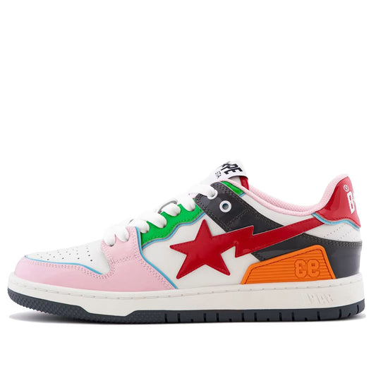 1M30191311 A Bathing Ape Sk8 Sta #1 Red Multi