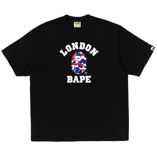Bape London Store College Tee Black [USED] - L (Used)
