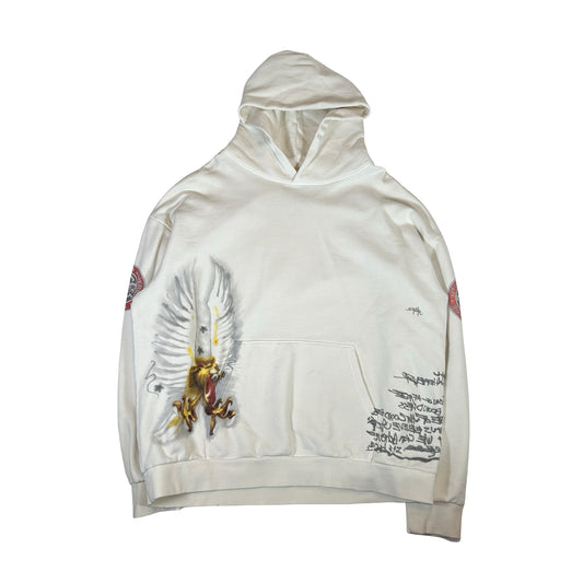 Cactus Jack by Travis Scott Circus Maximus Europe Tour 2024 Hoodie White [USED] - XXL (Used)
