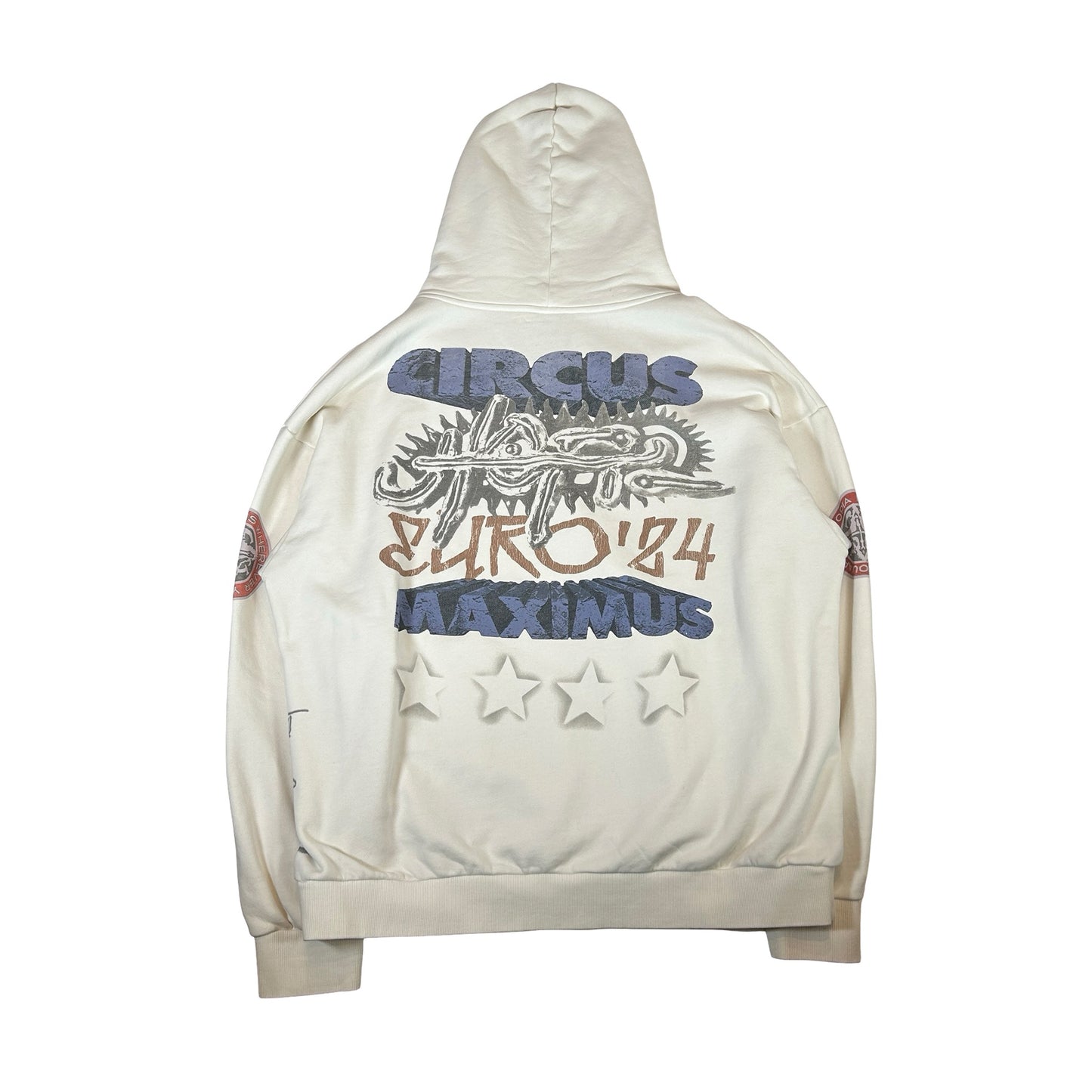 Cactus Jack by Travis Scott Circus Maximus Europe Tour 2024 Hoodie White [USED] - XXL (Used)