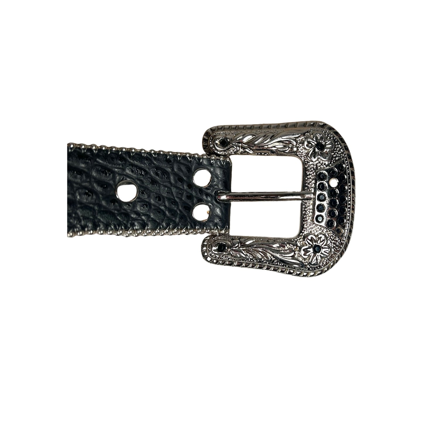 B.B. Simon The Trojan Jet Belt [USED] - 34 (Used)