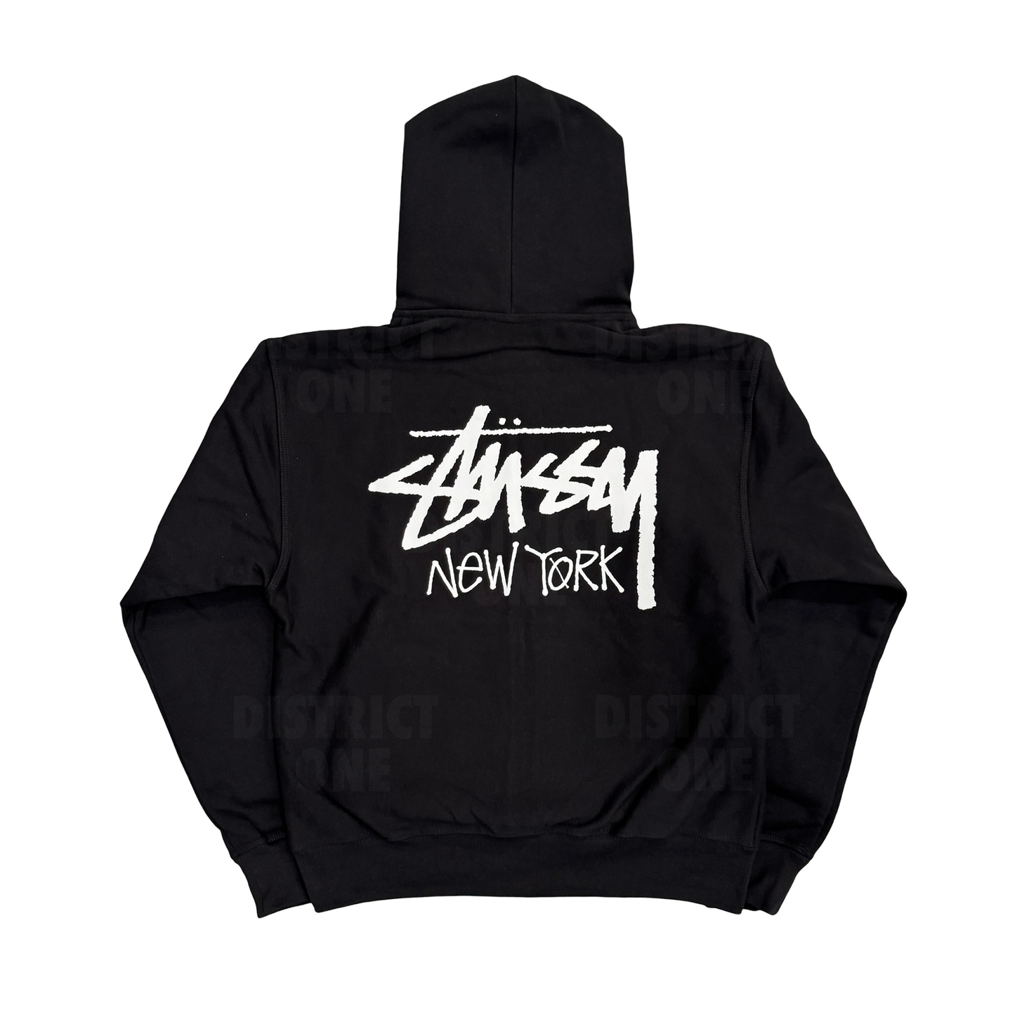 Stussy Stock New York Zip Hoodie Black