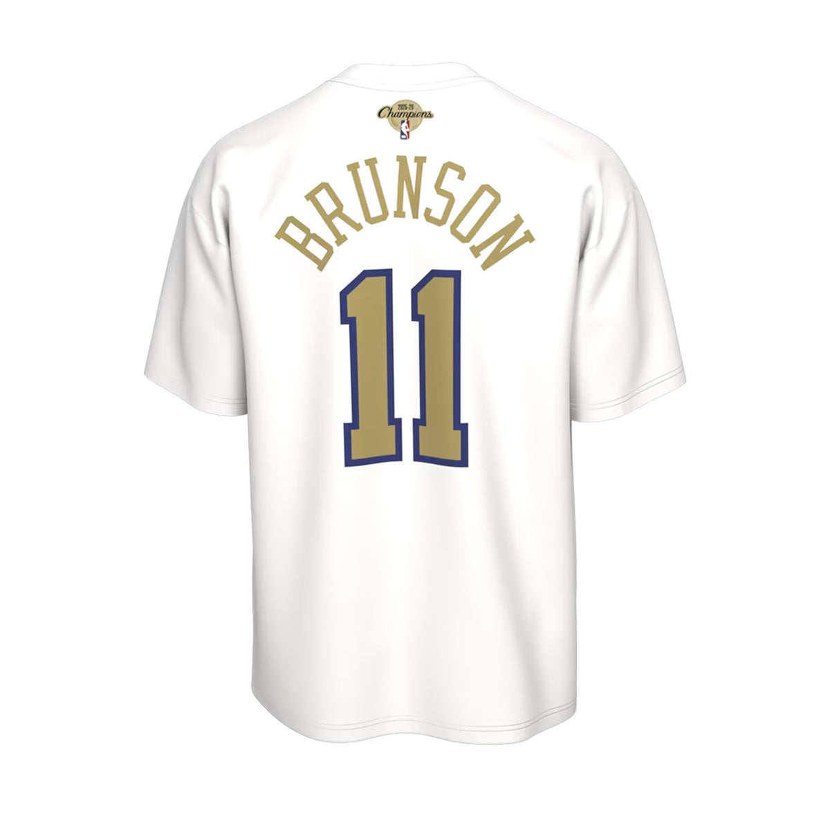 Nike x New York Knicks Jalen Brunson Trophy Ring Banner Tee White