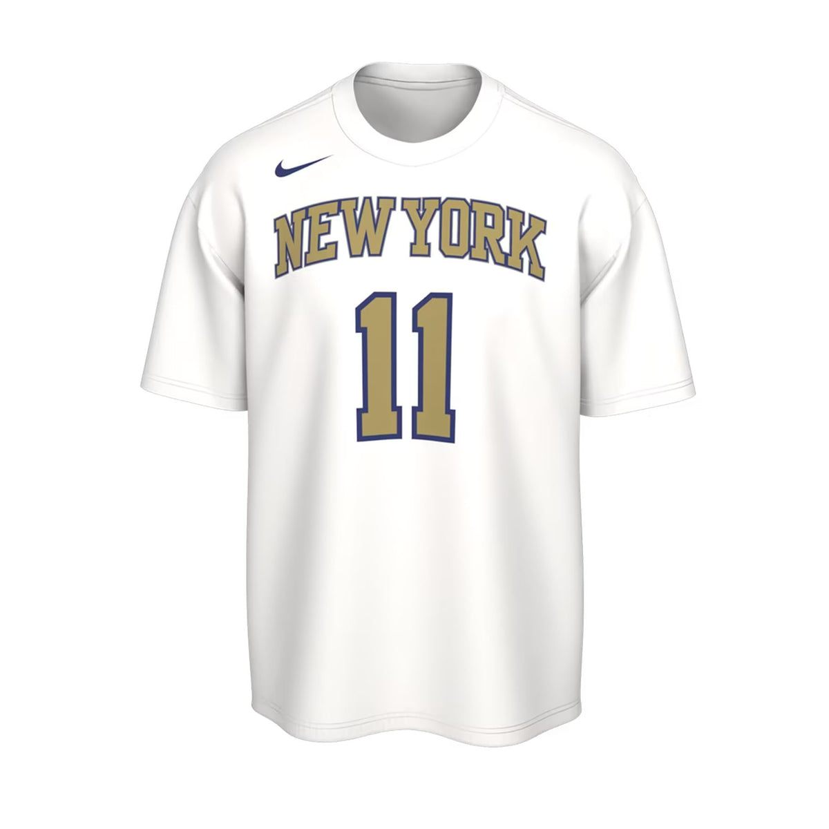Nike x New York Knicks Jalen Brunson Trophy Ring Banner Tee White