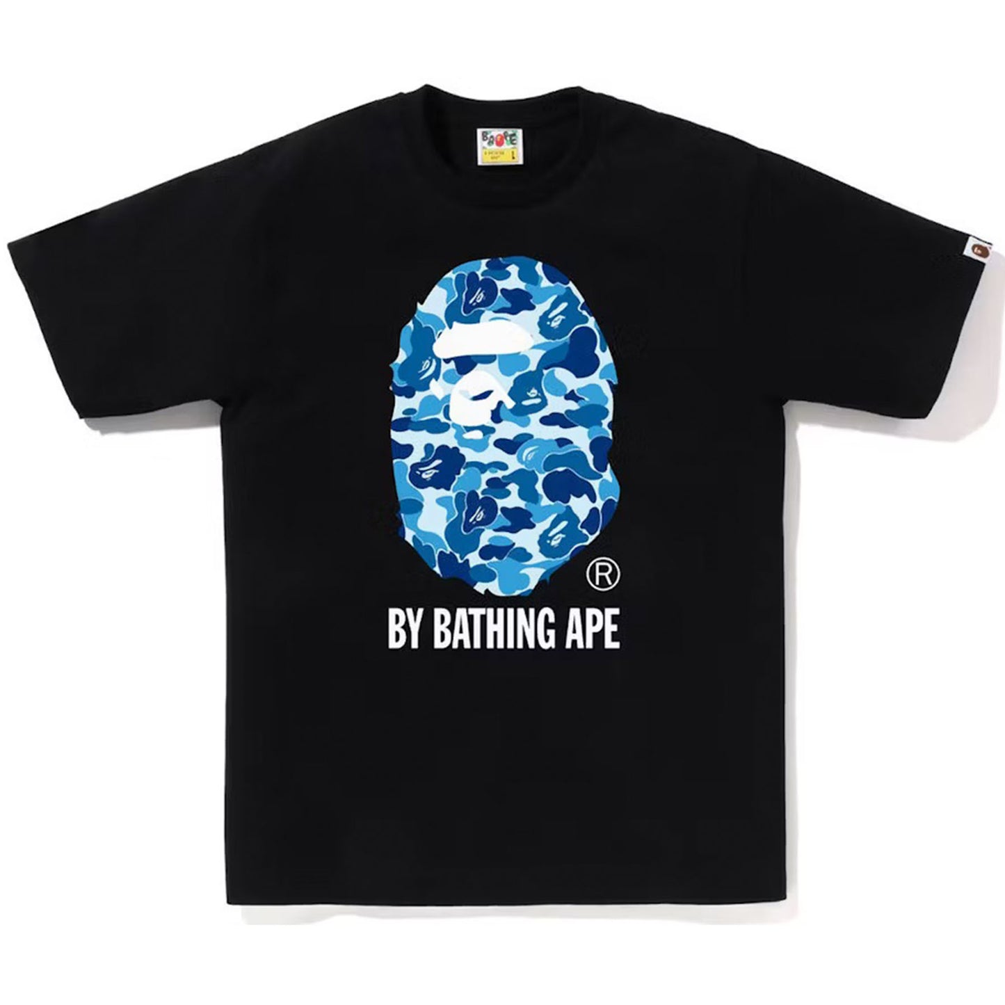 BAPE ABC Camo By Bathing Ape Tee Black/Blue [USED] - L (Used)