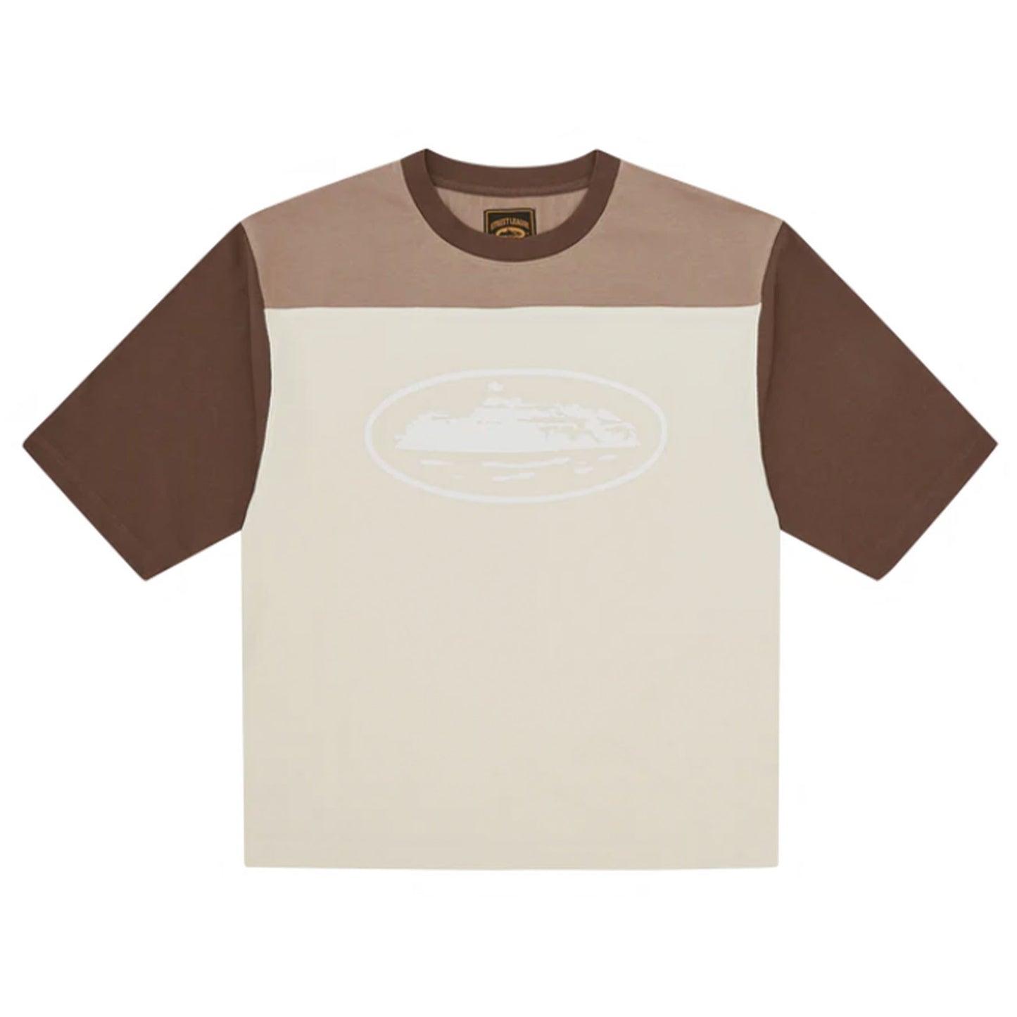 Corteiz Alcatraz Heavyweight Varsity Jersey Cream [USED] - XL (Used)