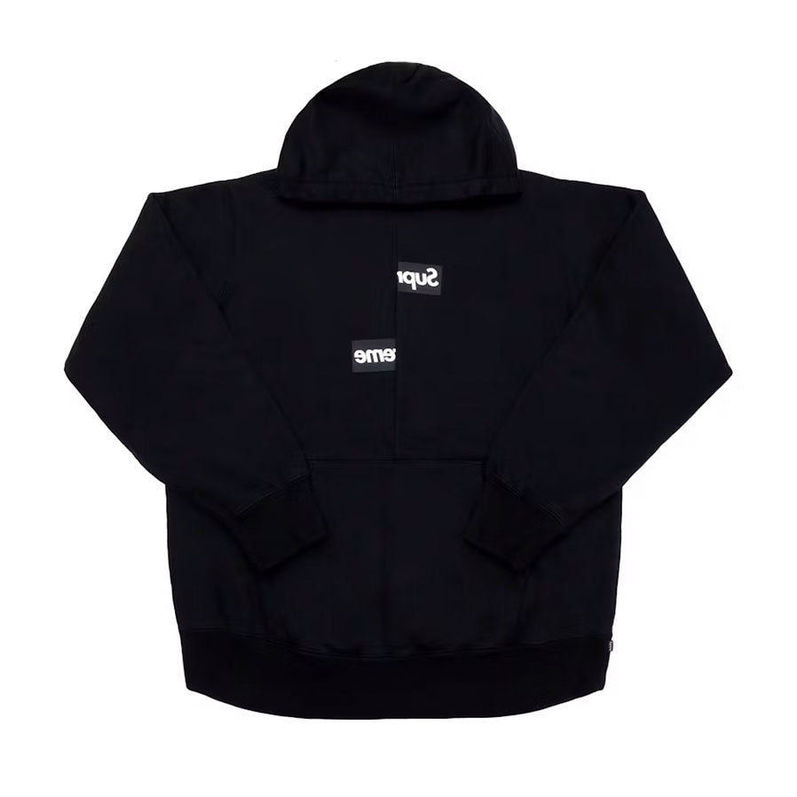 Supreme Comme des Garcons SHIRT Split Box Logo Hooded Sweatshirt Black [USED] - L (Used)