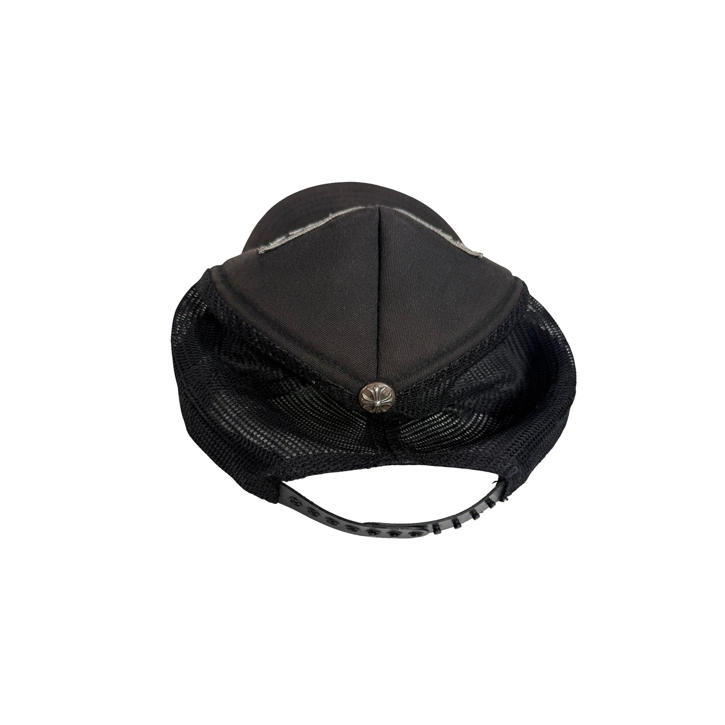 Chrome Hearts CH Hollywood Trucker Hat Black/Black [USED3]