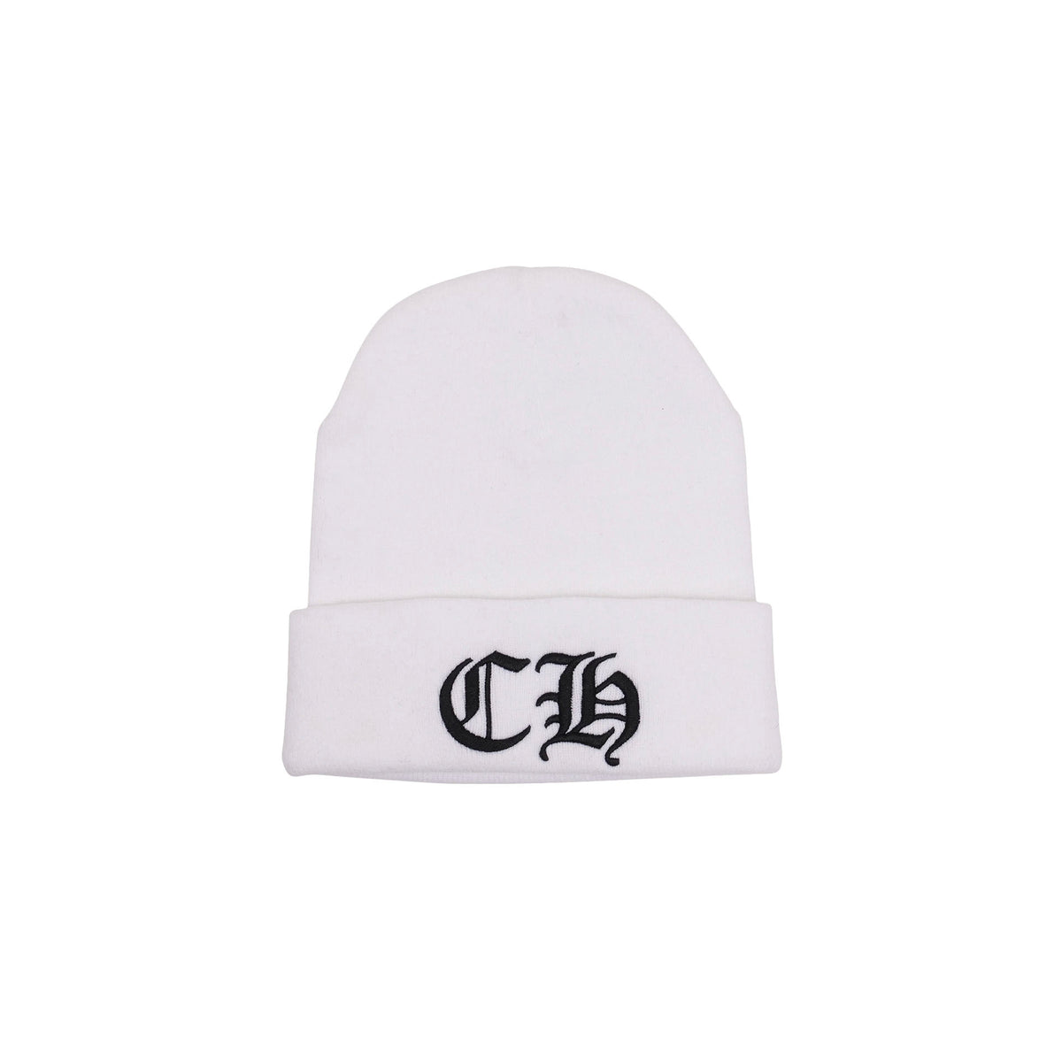 Chrome Hearts CH Embroidered White Watch Cap