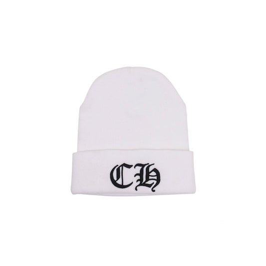Chrome Hearts CH Embroidered White Watch Cap