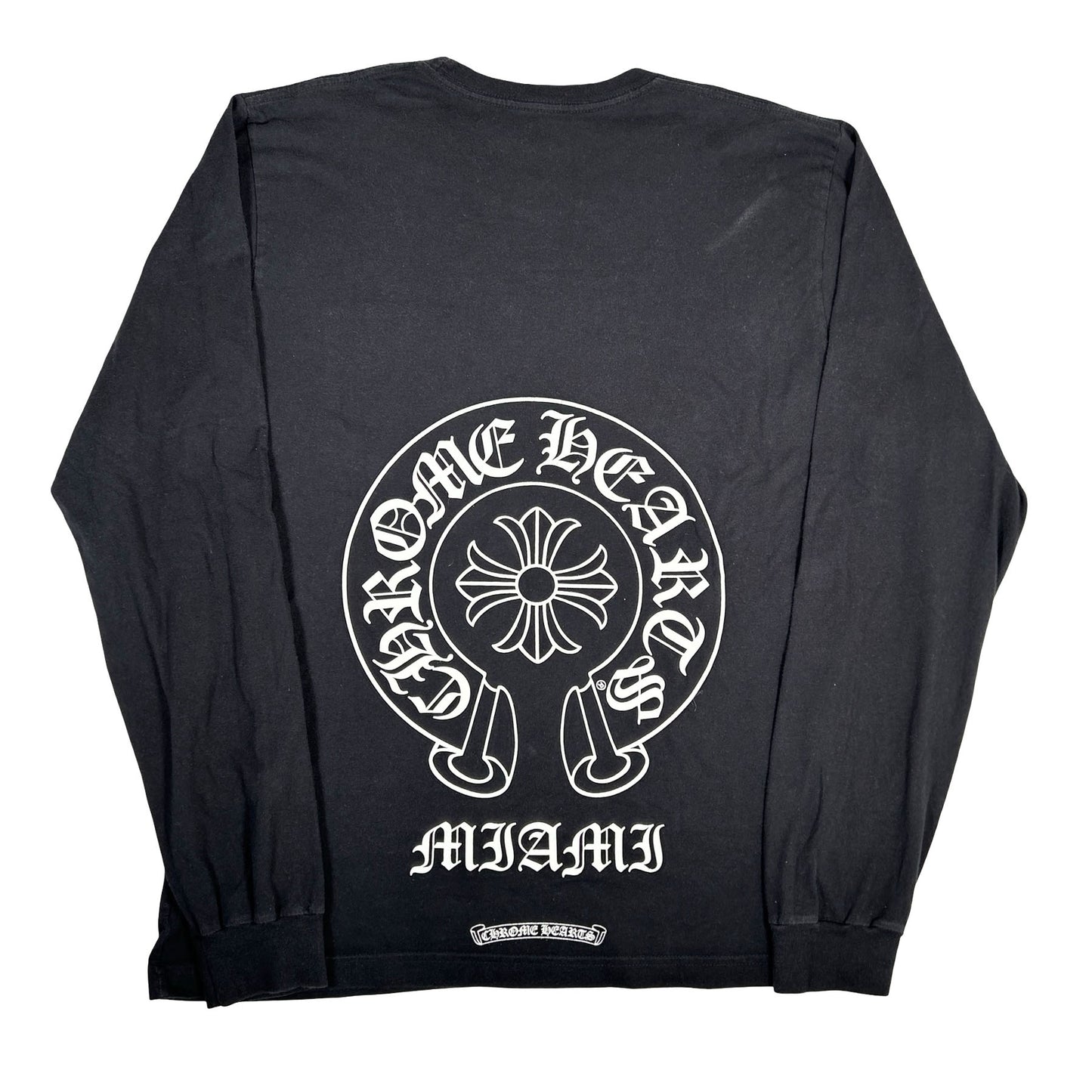 Chrome Hearts Miami Exclusive L/S T-Shirt Pocket Tee Black [USED] - L (Used)