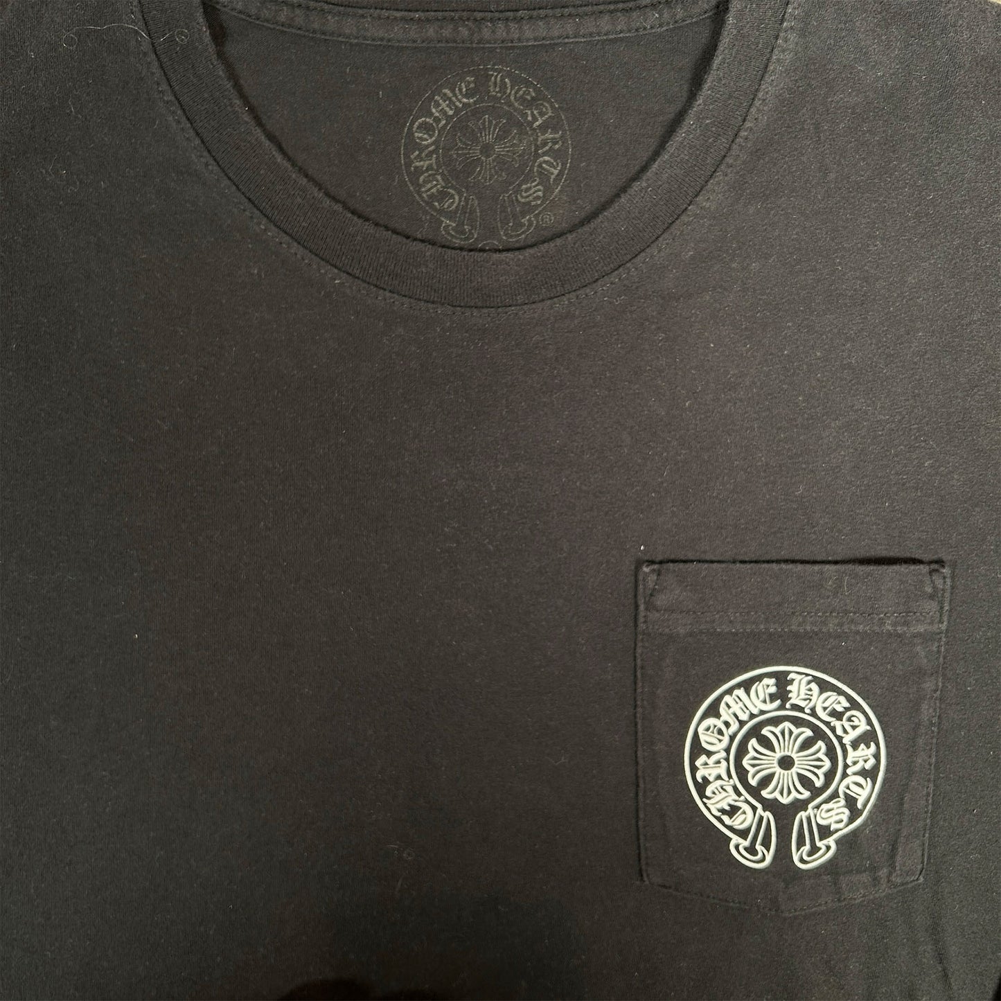 Chrome Hearts Miami Exclusive L/S T-Shirt Pocket Tee Black [USED] - L (Used)