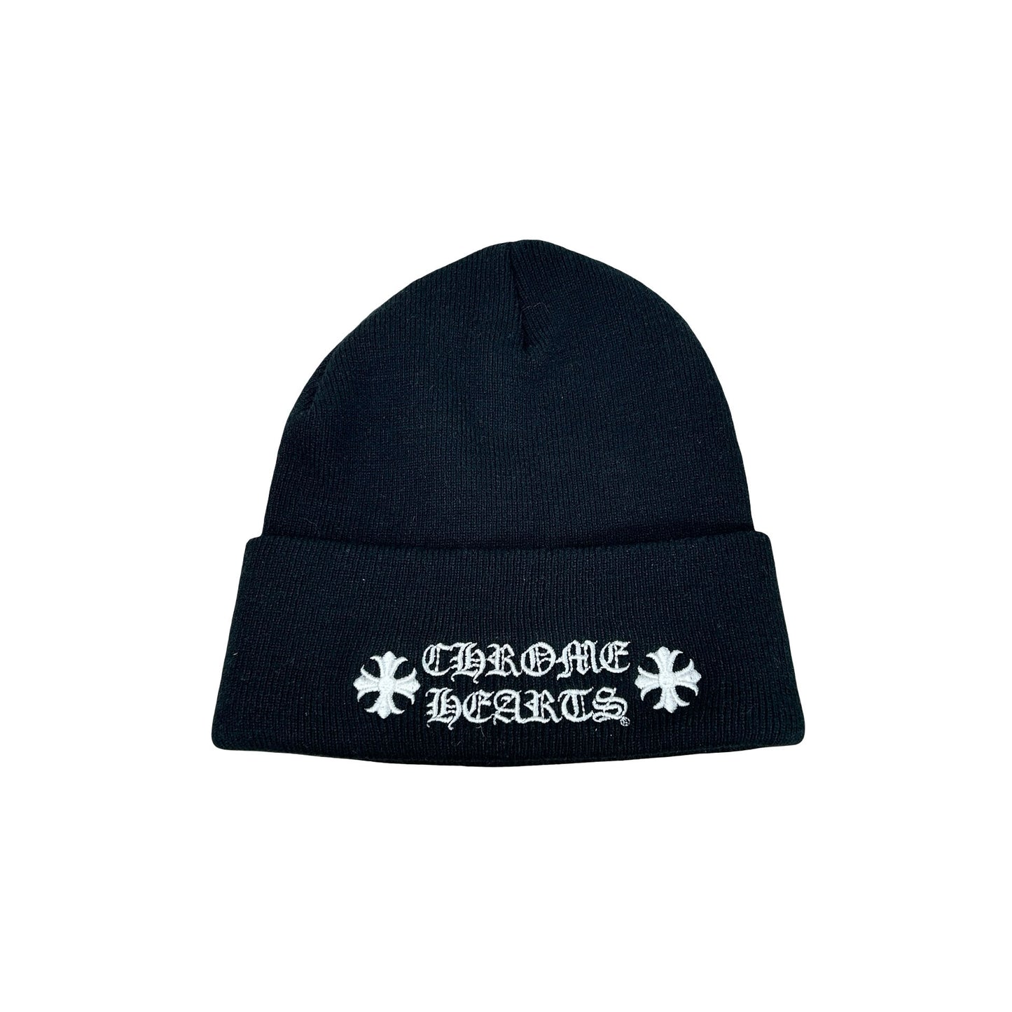 Chrome Hearts Logo Beanie Black [USED2]
