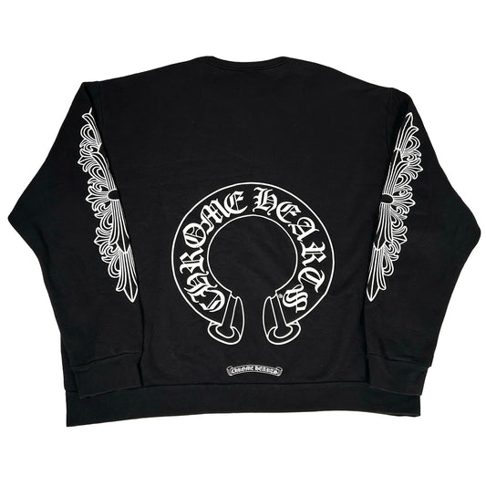 Chrome Hearts Horseshoe Crewneck Black [USED] - L (Used2)