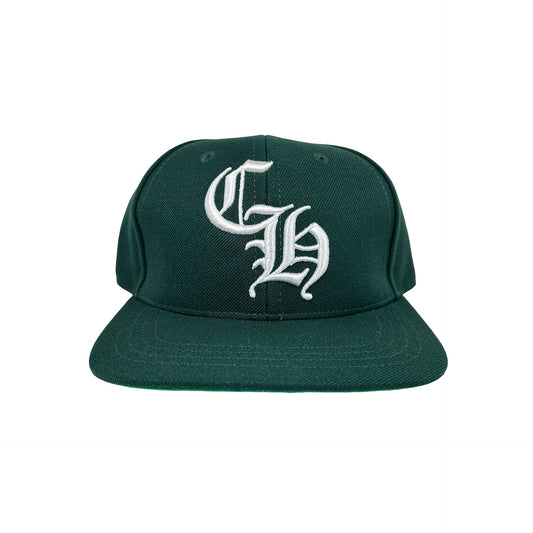 Chrome Hearts Green 6 Panel Baseball Cap