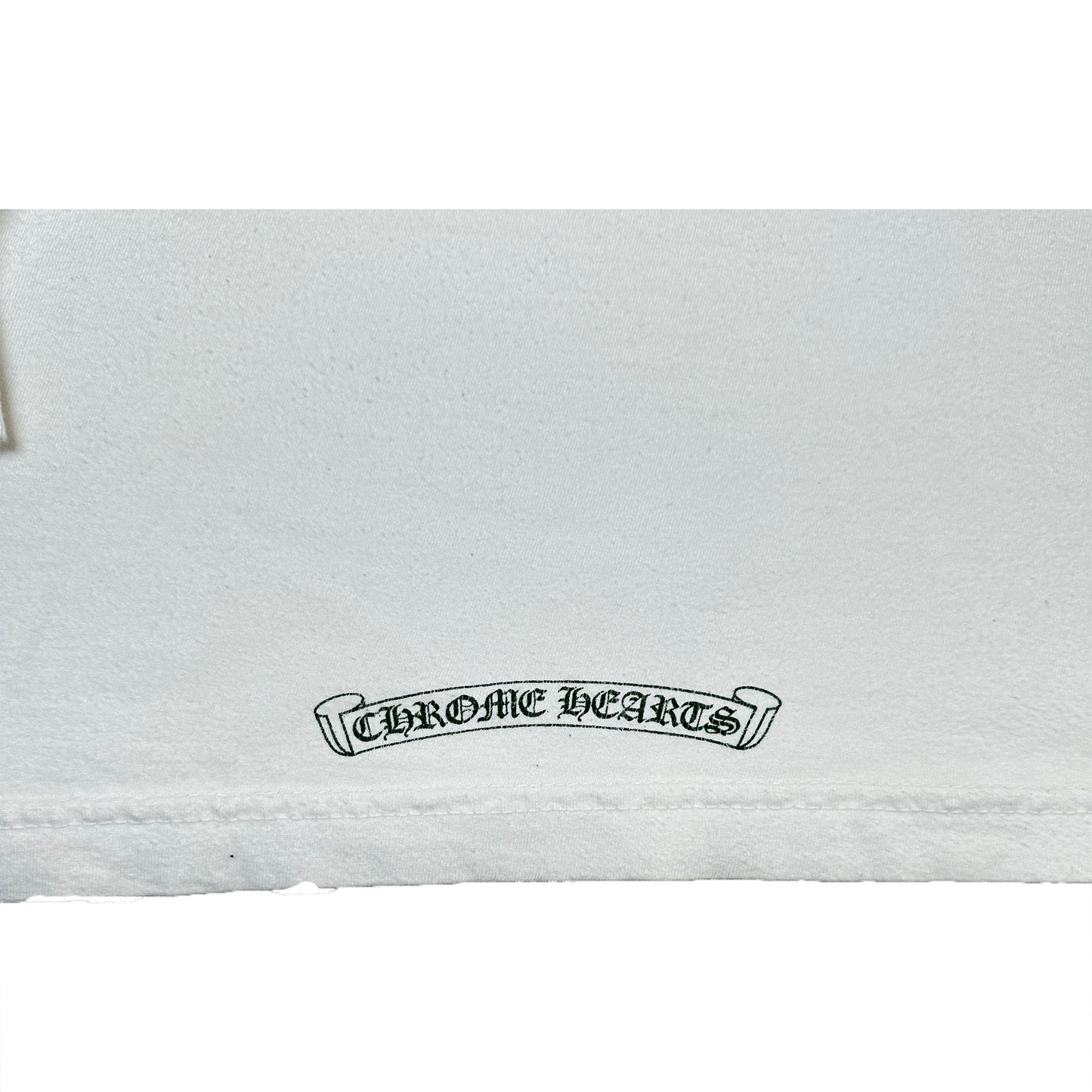 Chrome Hearts White & Green Cemetery Cross Logo Longsleeve T-Shirt [USED] - L (Used)