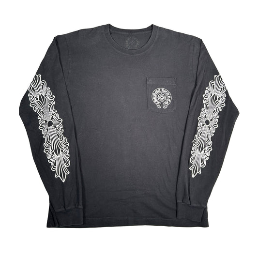 Chrome Hearts Miami Exclusive L/S T-Shirt Pocket Tee Black [USED] - L (Used)
