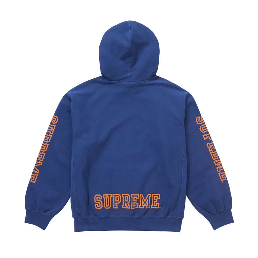 Supreme Collegiate Sleeve Hooded Sweatshirt Dark Royal [USED] - M (Used)