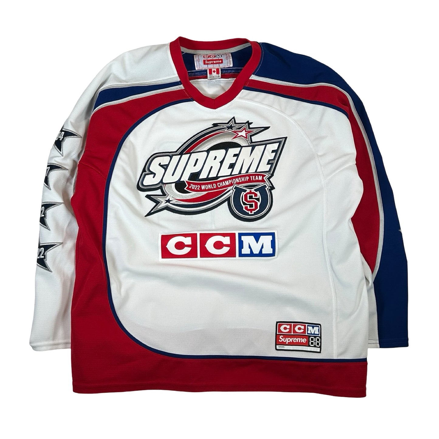 Supreme CCM All Stars Hockey Jersey White [USED] - XL (Used)