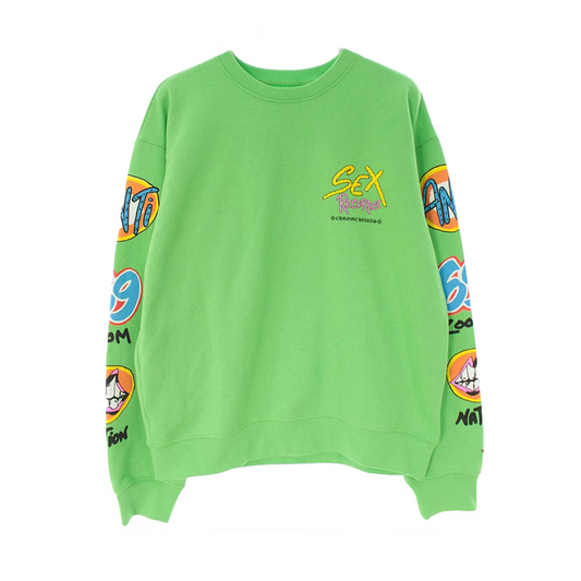 Chrome Hearts Matty Boy Sex Records Crewneck Sweatshirt Citrus