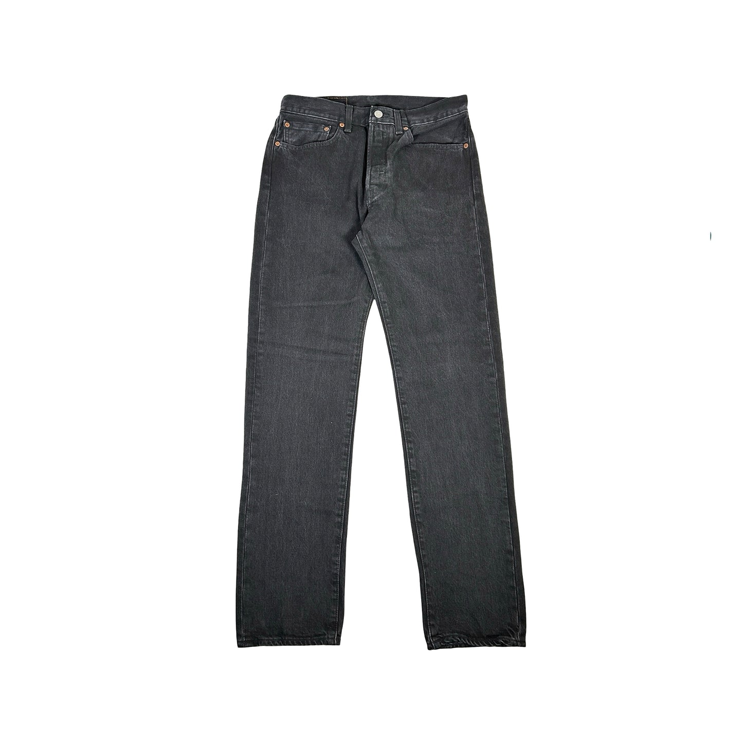 Levi's Denim Tears Metallic Gold Script 501 Black [USED] 31 X 32 - (Used)