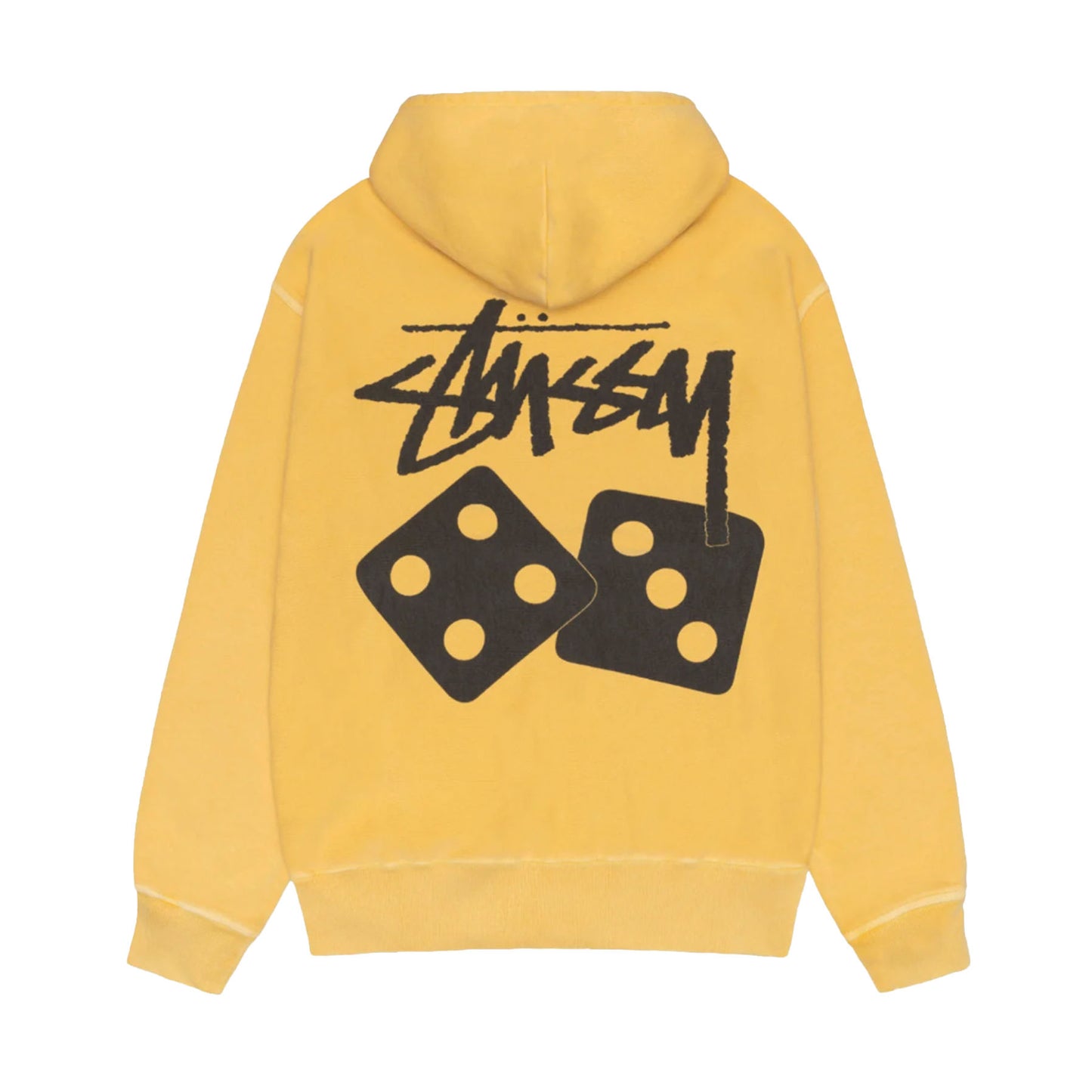 Stussy Dice Zip Hoodie Pigment Dyed Yellow [USED] - L (Used)